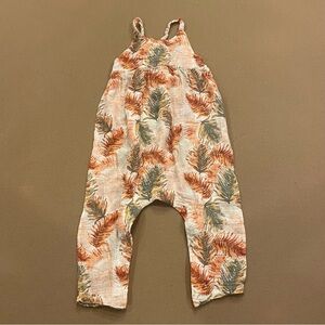 Angel Dear Girl’s Tie Back Romper 100% Cotton Muslin Size 18-24 Months